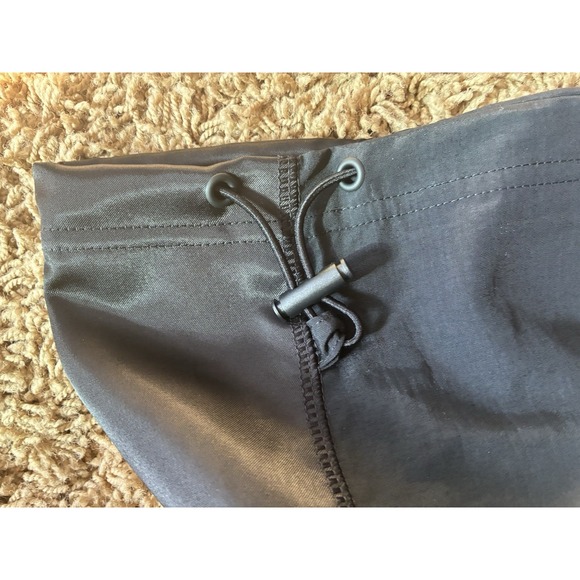 Adidas Cargo Pants Women's XL Black Baggy Streetwear Wide Leg Drawstring Pockets - Picture 6 of 9